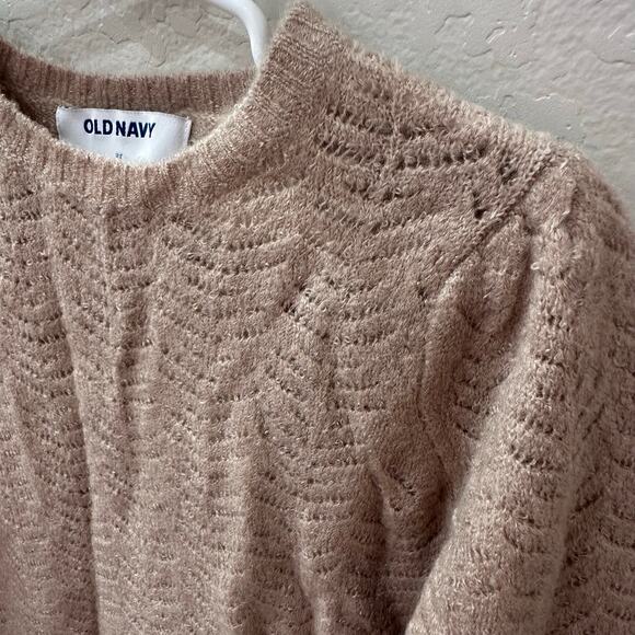 NWT Old Navy Gold Eyelet Sweater - Picture 2 of 5